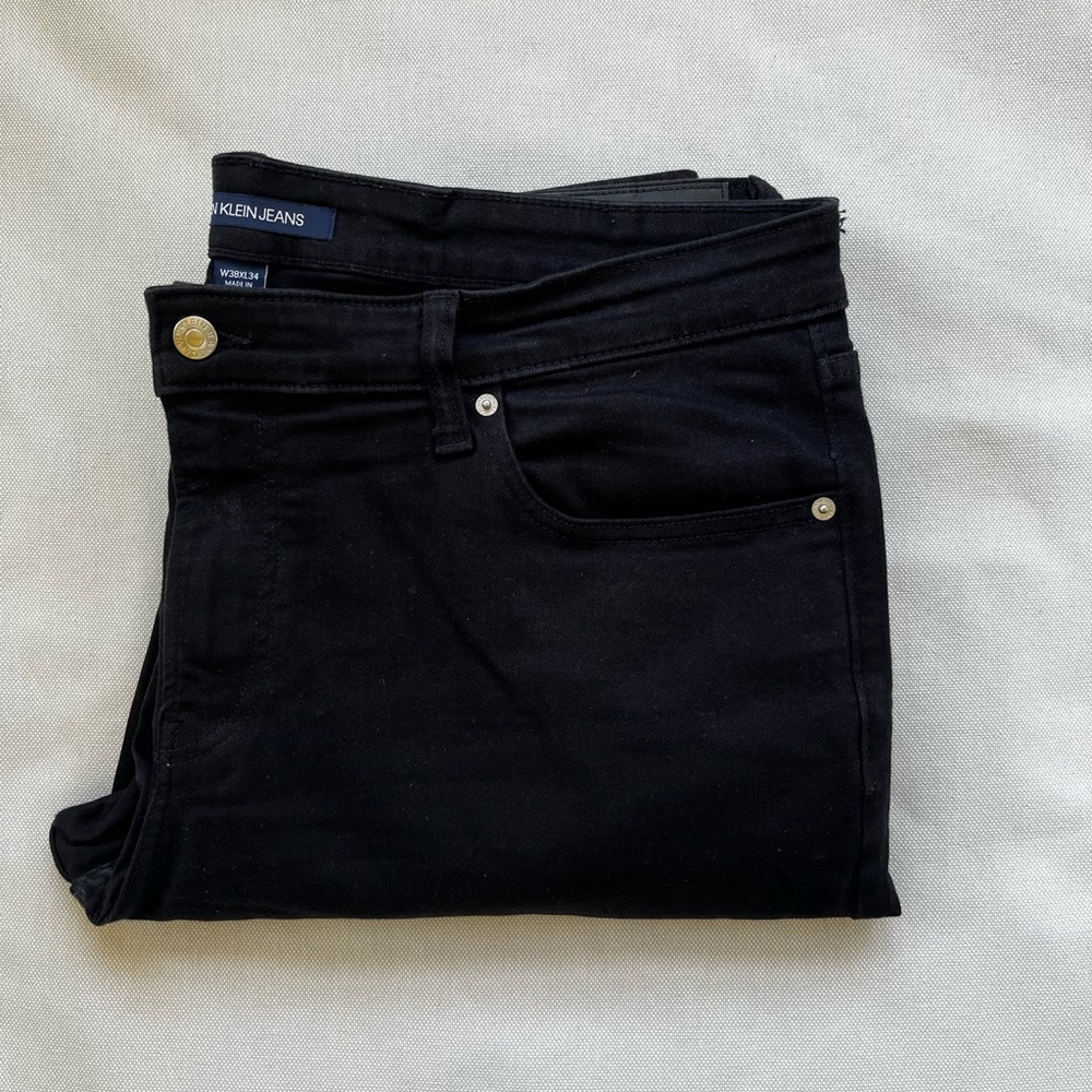 Calvin Klein Jeans Men’s Black Jean: Size 38x34